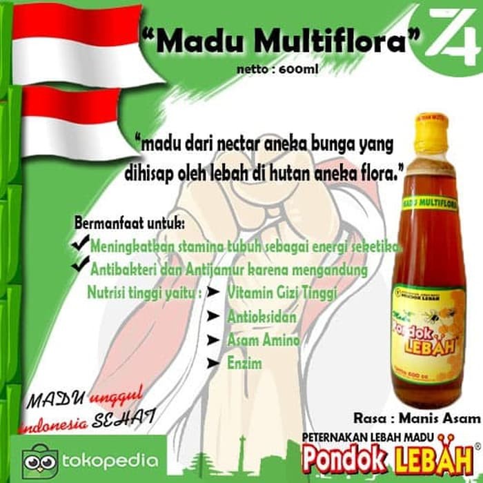 

Pondok Lebah Madu Multiflora 600cc - MMD1612