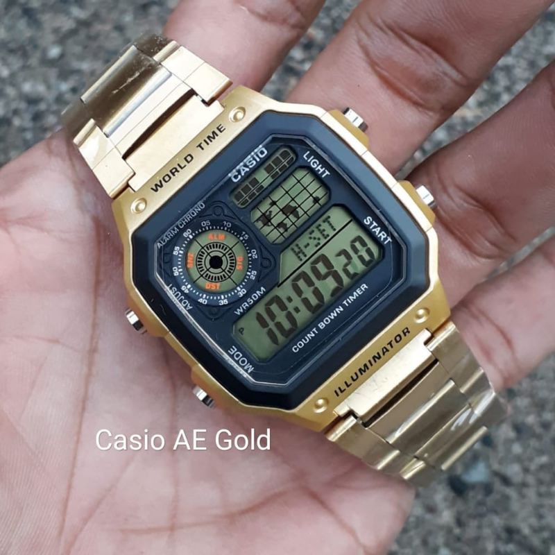 READY FOR SALE!!! CASIO AE LUMMINATOR JAM TANGAN TAHAN AIR JAM PRIA JAM TERLARIS BISA COD
