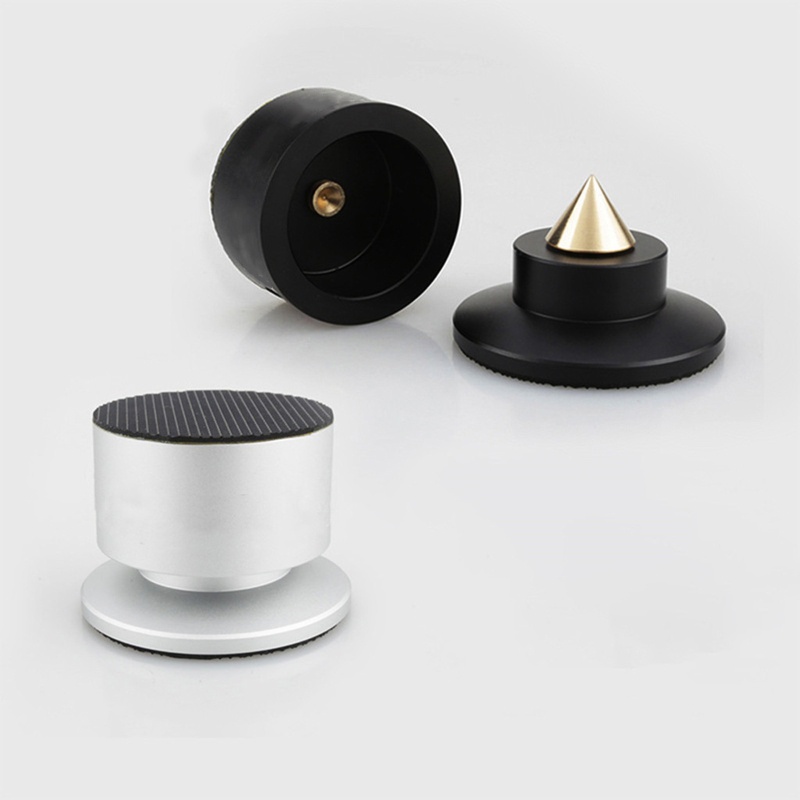 Btsg 4 Set Spike Pad Kaki Speaker Subwoofer Amplifier Bahan Aluminum Alloy