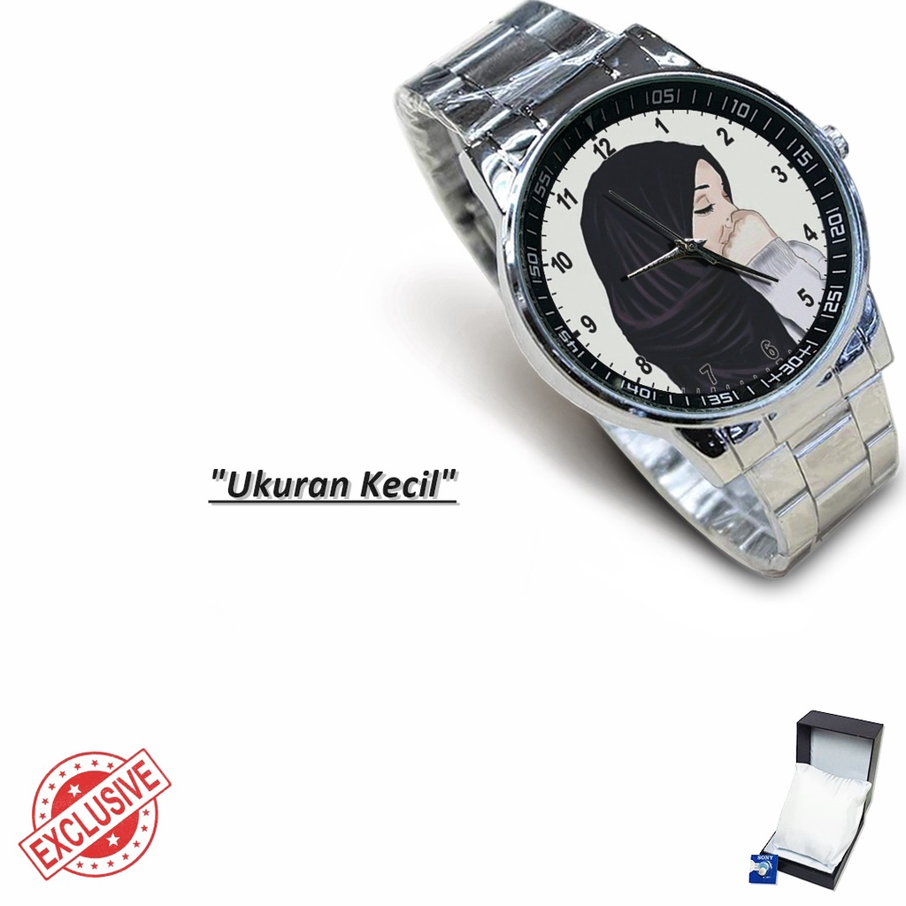 Jam Tangan Rantai Couple HIJAB MOTIF - 5 (Nice)