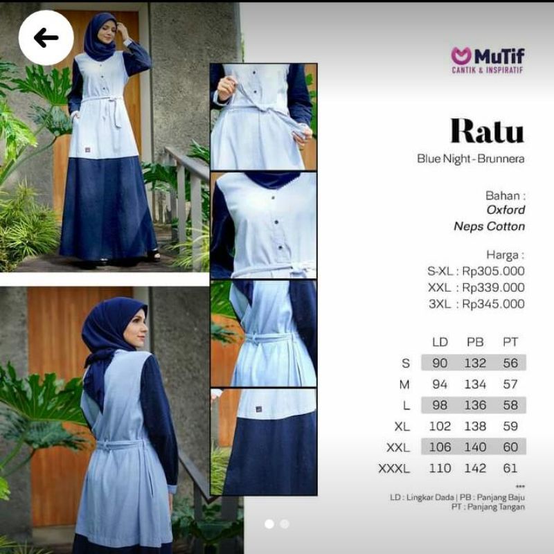 Gamis Mutif // Gamis Ratu - Sarimbit Raja Ratu