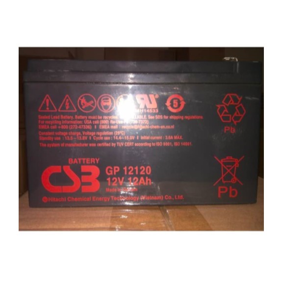 Battery CSB 12V12Ah Baterai Kering CSB 12V 12AH CSB 12V12AH