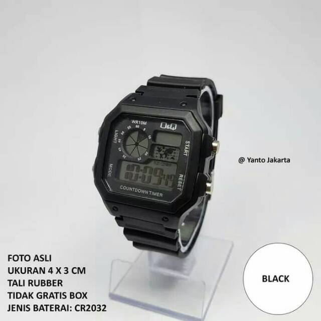 Jam tangan Q&Q digital pria /jam cowok /jam Q&Q