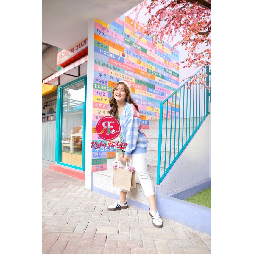 NAJAHSTORE / Cardigan starla / ori outer cardigan rainbow / str korean style