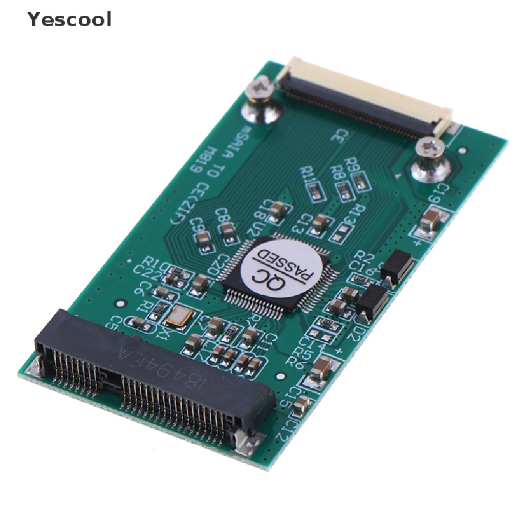 Yescool Kabel Adapter Converter Mini mSATA PCI-E SSD to 40Pin ZIF Card CE Panjang 1.8 &quot;