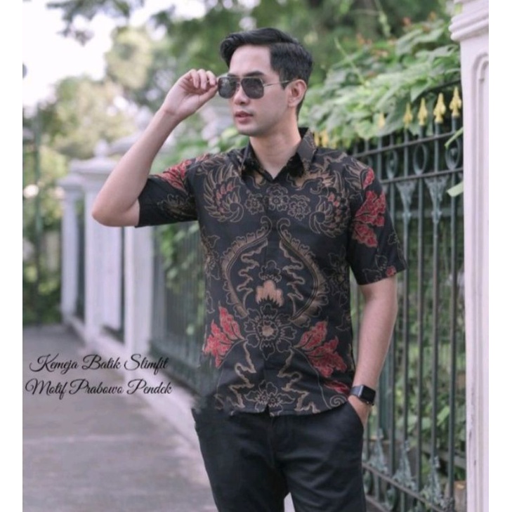 kemeja batik solo pria dewasa terbaru  premium slimfit  lapis furing terlaris  kondangan remaja pria