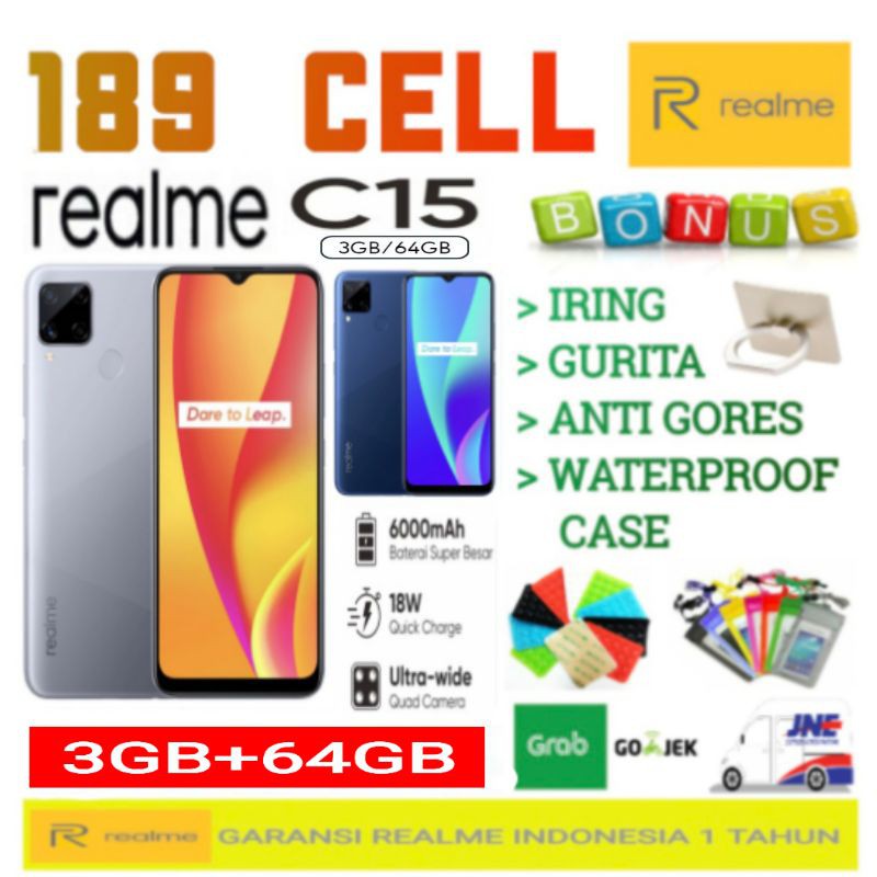 REALME C15 3/64GB | C11 4/64GB GARANSI RESMI REALME INDONESIA