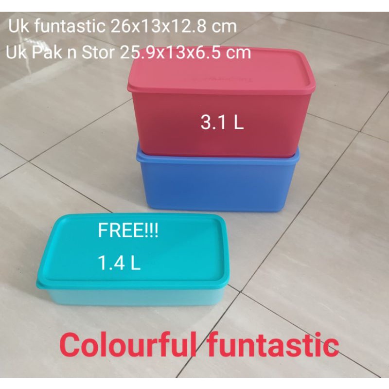 colour full funtastic four tupperware promo
