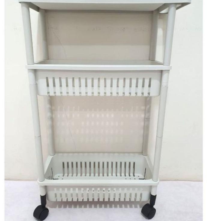 Hadir Spesial Rak Sisipan ELCO 3 Susun - Rak Sisipan Plastik ada roda nya