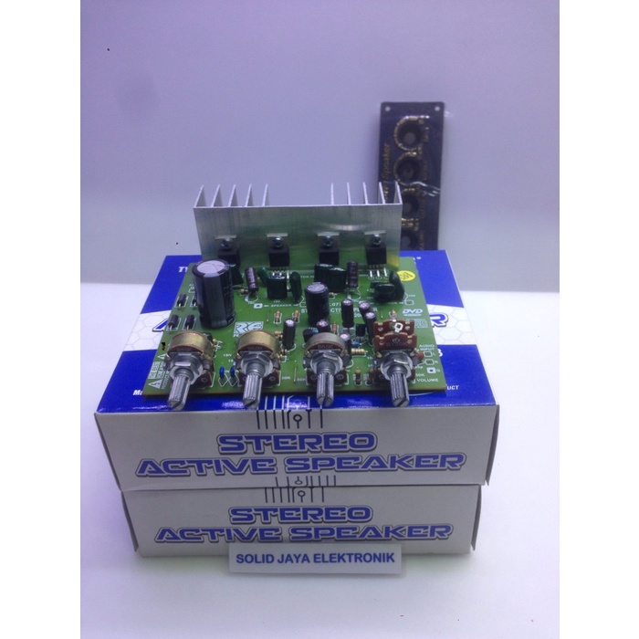 KIT POWER AKTIF STEREO 200W TDA2003 200 WATT TDA 2003 ACTIVE RANIC 264