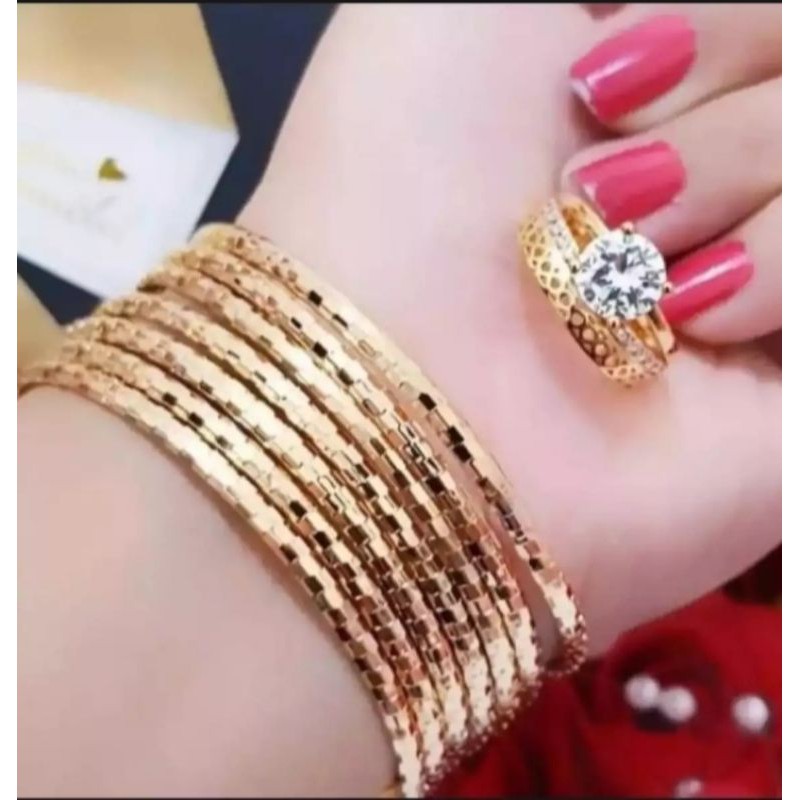 gelang kroncong kotak free cincin