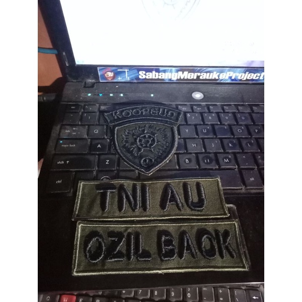 badge bordir timbul koopsud TNI AU Custom