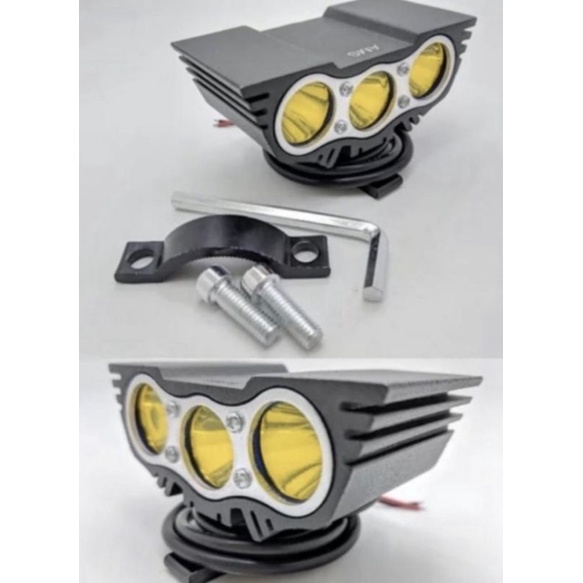 Lampu Tembak Owl 3 Mata Led Cwl Universal - Cahaya Kuning