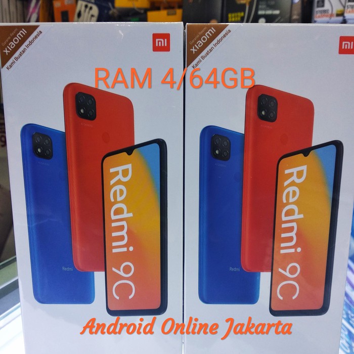 Xiaomi Redmi 9C Ram 4/64Gb Garansi Resmi Tam - Biru