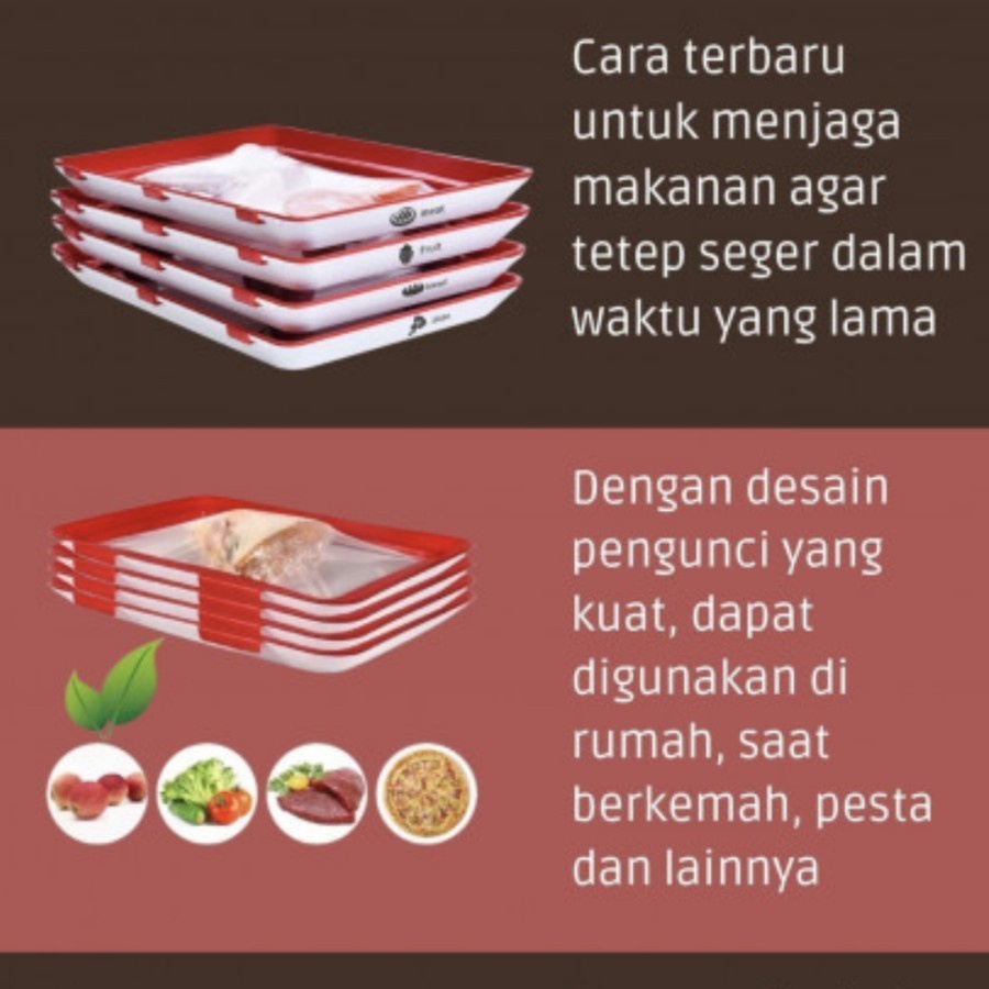 Nampan Pengawet Makanan / 3 PCS