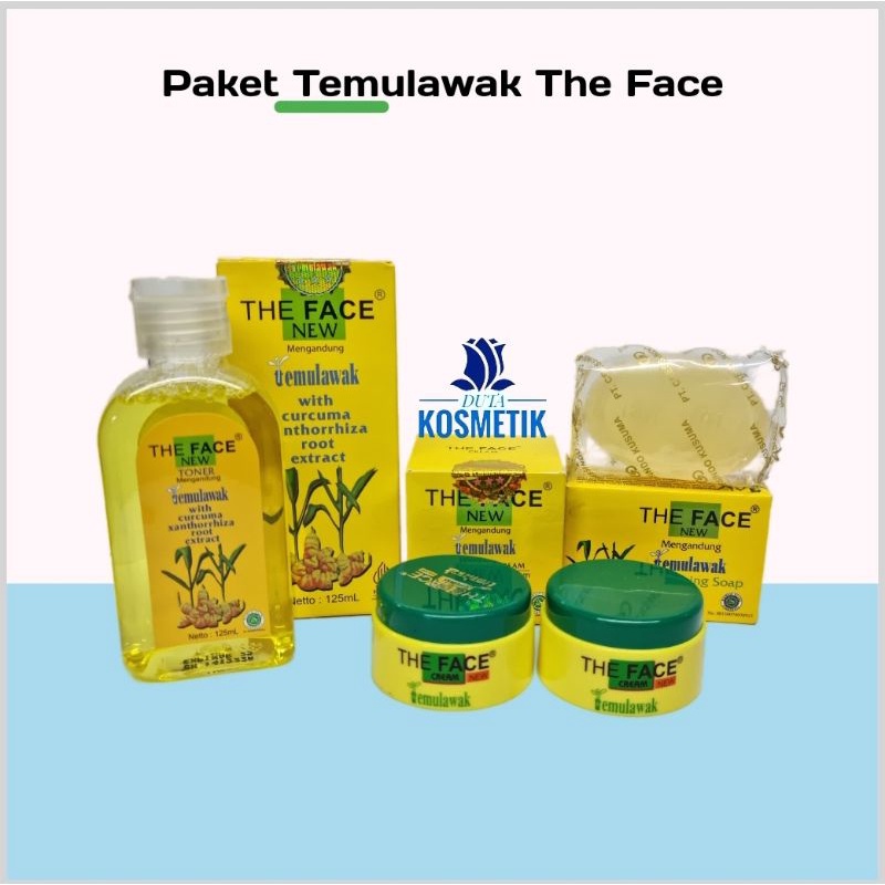 PAKET CREAM TEMULAWAK THE FACE BPOM