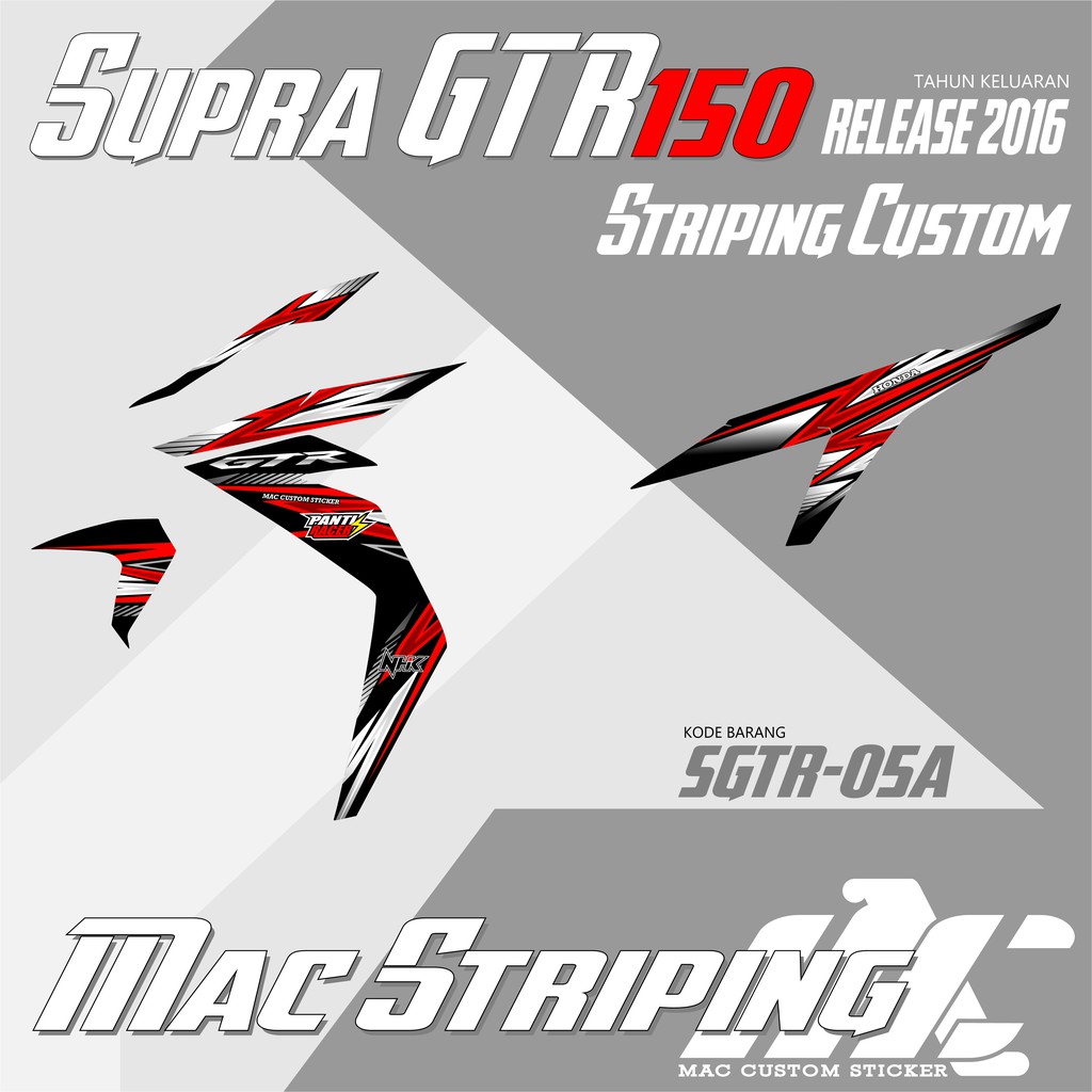 STRIPING VARIASI GTR 150 - STRIPING CUSTOM MOTOR HONDA GTR 150 - SGTR 05