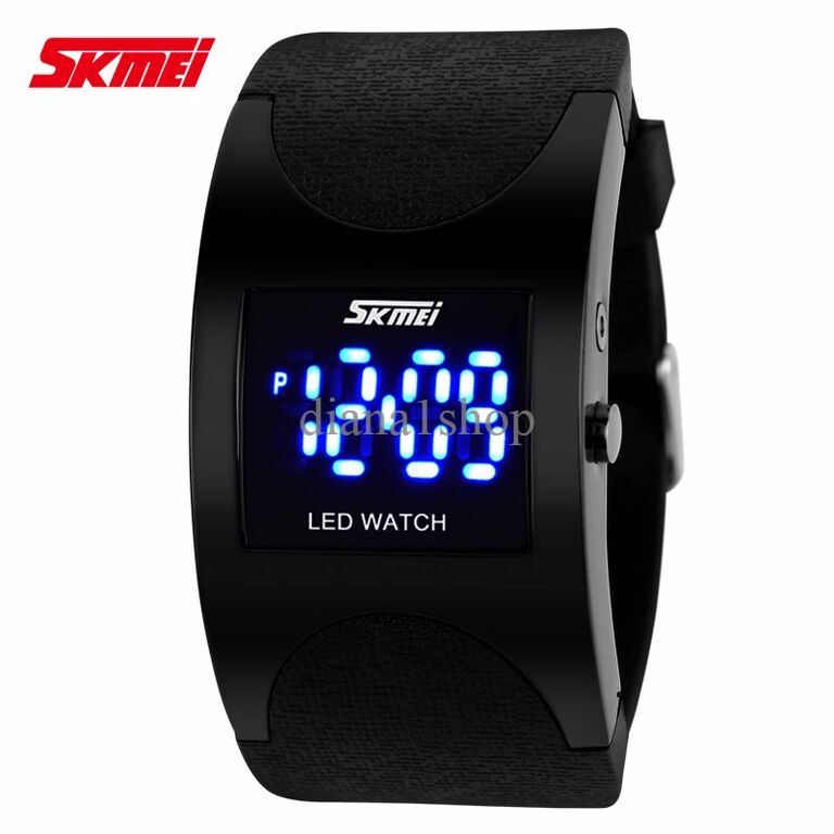 Jam Tangan Pria Wanita Original Skmei Model Gelang Led Anti Air