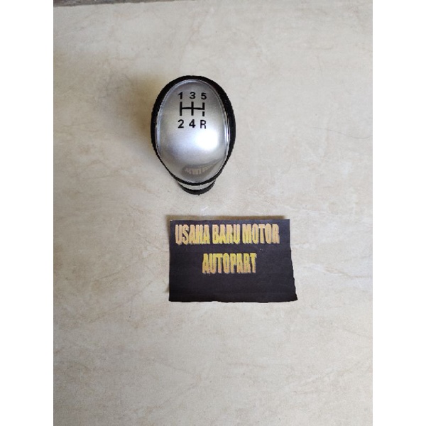 Shift Knob Knop Tongkat Persneling 5Speed Silver Ford Fiesta , Ecosport