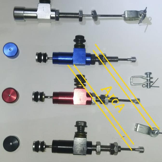 siap kirim] kopling hidrolik stut master bawah dobel seal