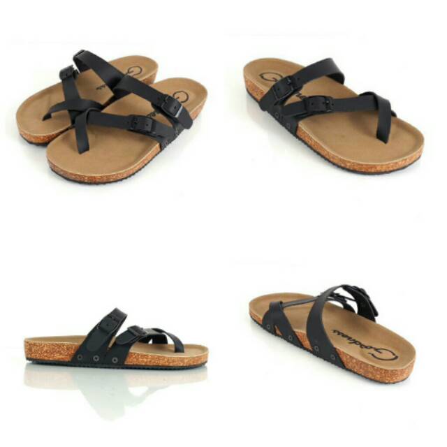 SANDAL JEPIT KULIT GOODNESS HITS BLACK