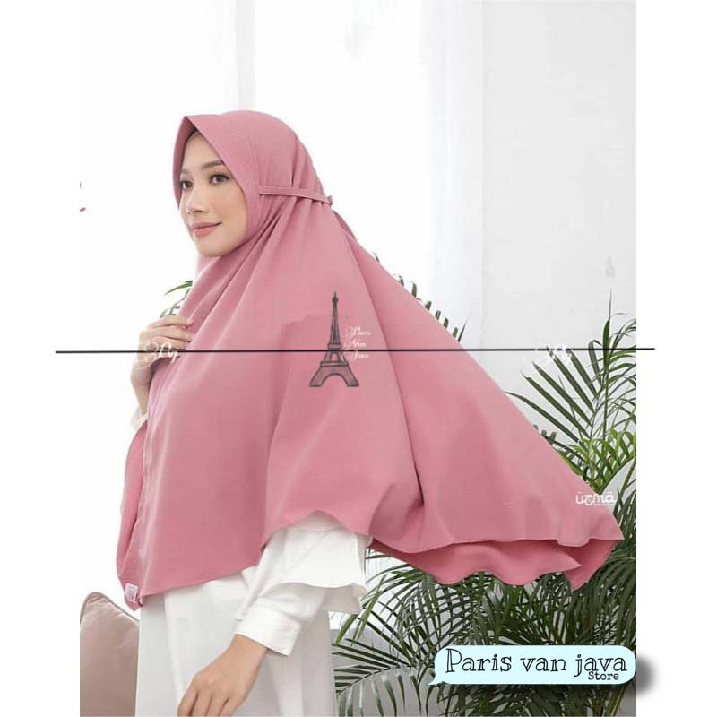 HIJAB KHIMAR BERGO HAMIDAH PET TALI JUMBO MOSCREPE (L) | JILBAB BERGO HAMIDAH PET TALI SIZE L