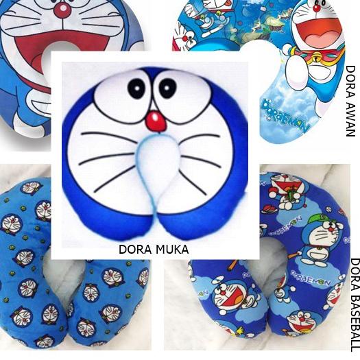 ➯ Bantal Leher Karakter Kartun Doraemon, Bahan Halus Berkualitas - bantal leher travel - bantal lehe