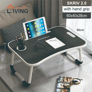 Living Mart - SKRIV 2.0 Meja Lipat Serbaguna Dengan Pegangan Tangan / Laptop Desk With Hand Grip