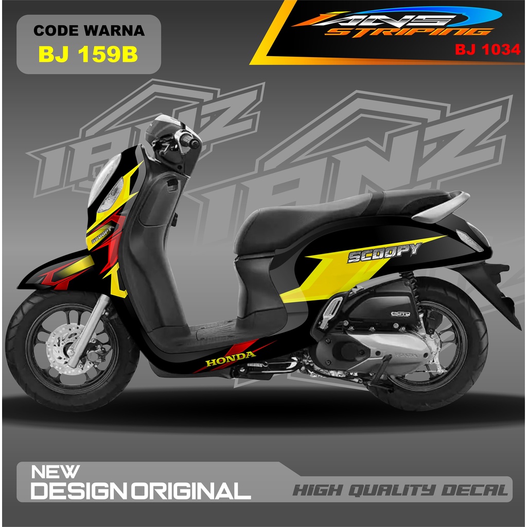 DECAL STIKER SCOOPY / STICKER DECAL  HONDA SCOOPY FULL BODY / STICKER VARIASI SCOOPY TERBARU  / STICKER SCOOPY