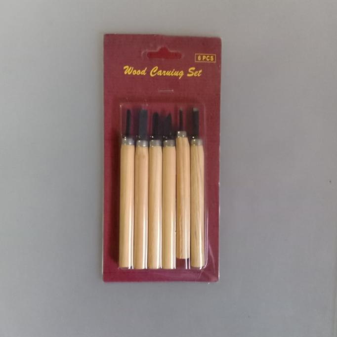 

{{{{}}] alat pahat ukir kayu set isi 6 wood carving chisel set cukil kayu