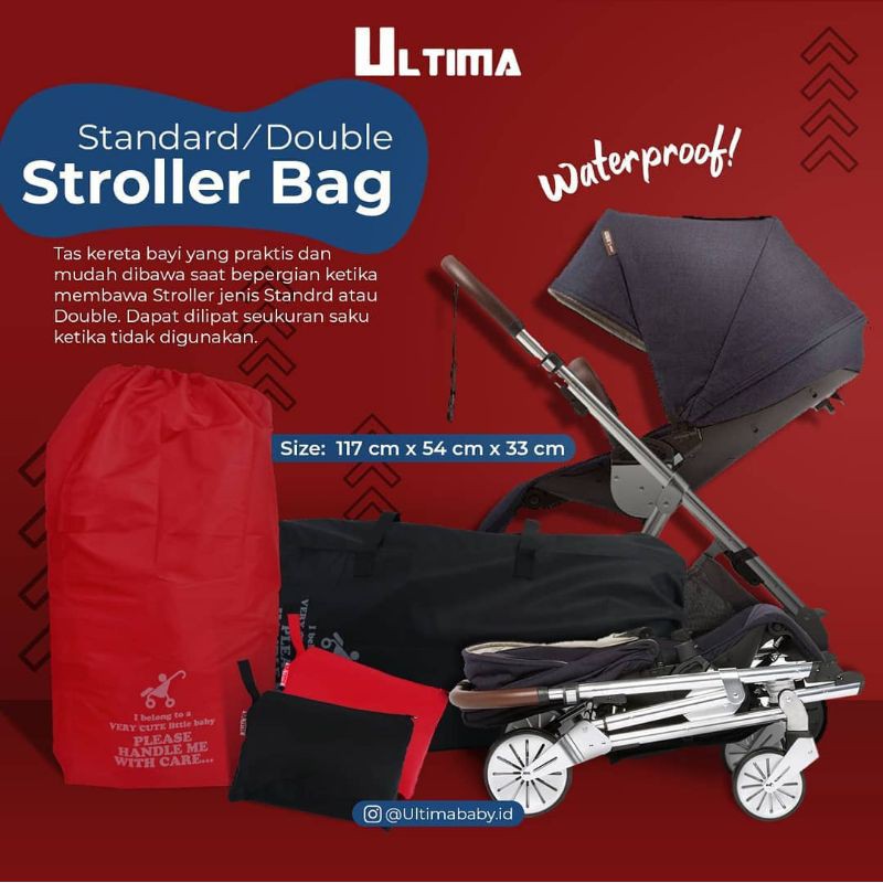 Tas Stroller / Ultima Stroller Bag For Standard / Double Strollers Blue/Red