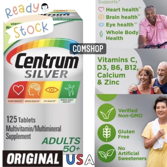 [TERLARIS] CENTRUM SILVER MULTIVITAMIN FOR ADULTS 50 PLUS 220 125 TABLET BEST SELLER