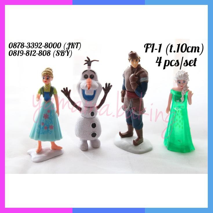 

Fi1 Topper Hiasan Kue Cake Mainan Frozen Elsa Anna Olaf Jack Snow