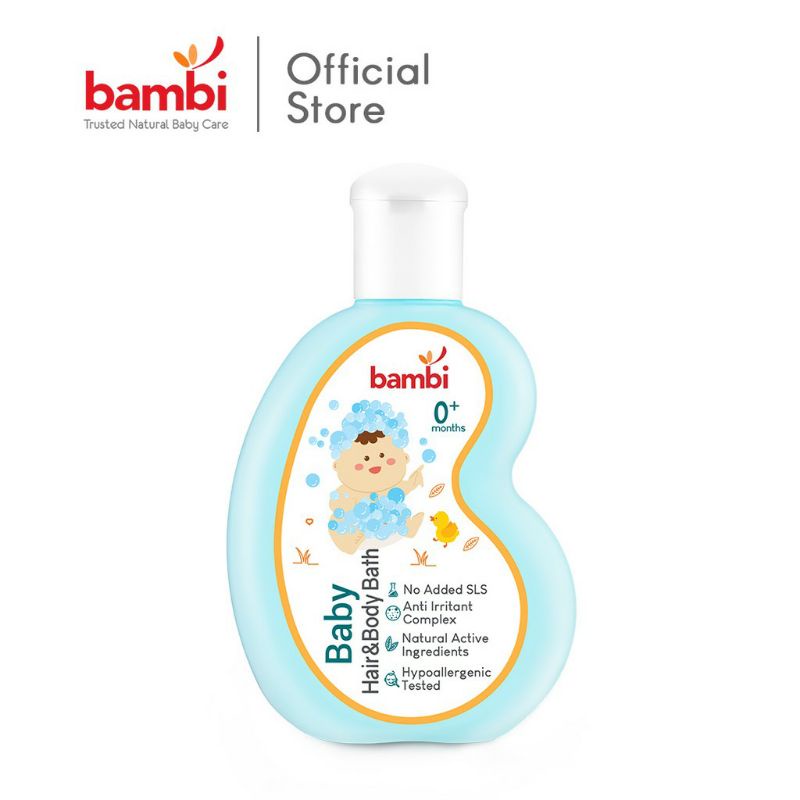 Bambi Baby Hair &amp; Body Bath 2in1 100ml