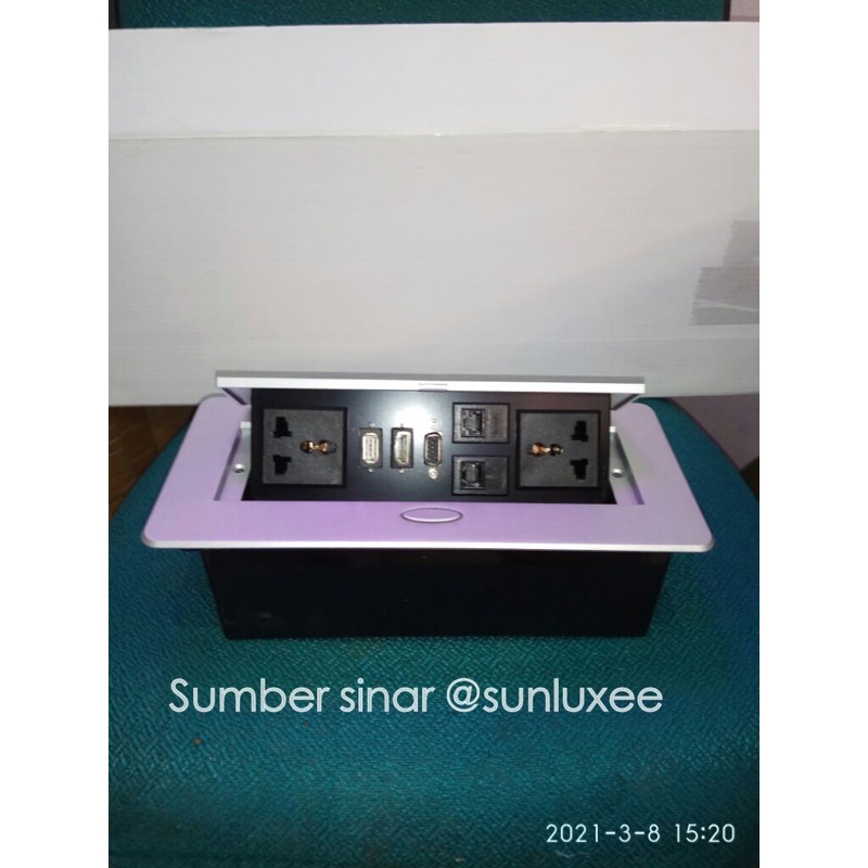 stop kontak tanam meja kantor