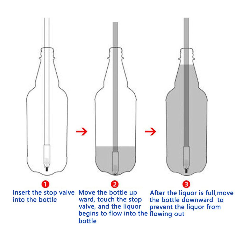 Solighter Bottling Shut-off Valve Tabung Botol Filler Seduh Rumah Plastik