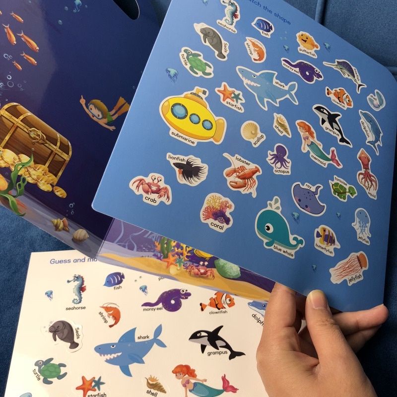 reusable sticker book buku stiker anak