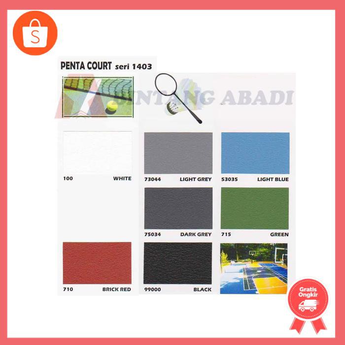 Penta Court Cat Lapangan Futsal Badminton Tenis Galon 5 Kg - Standar