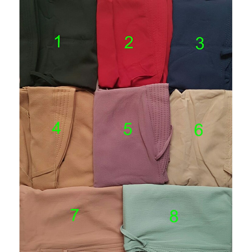 *obral**   HIJAB KERUDUNG JILBAB INSTAN KHIMAR RUBIAH PET PAD BERGO AISYAH KCB   _hijab segi empat
