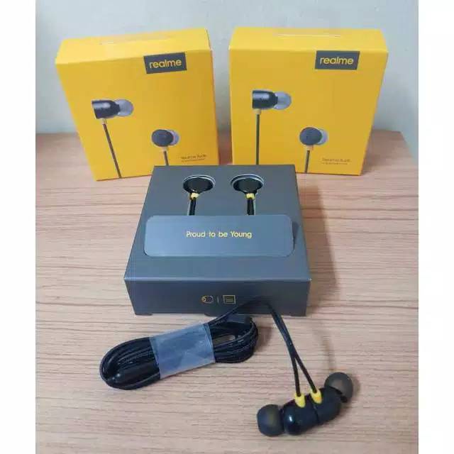 ORIGINAL 100% -Realme Headset Earphone Magnetic Buds 2 Realme X / X2  /5 Pro / C2 / C3 / 6 Pro Ori