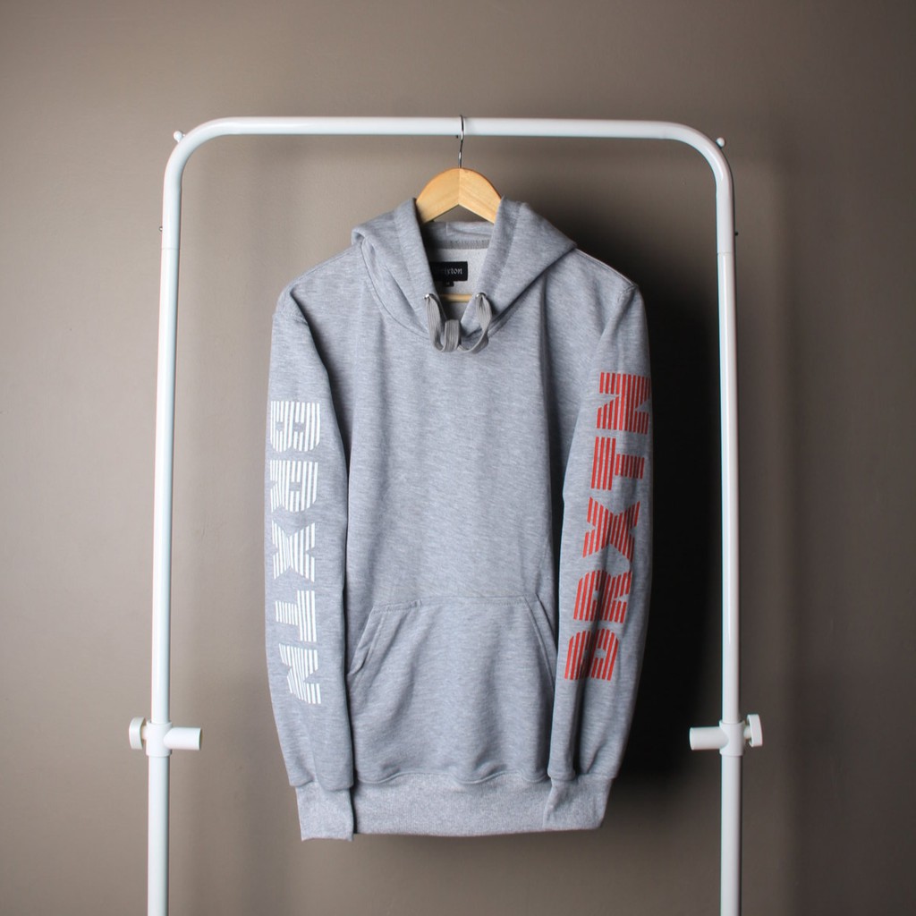 HOODIE JAKET SKATE BRIXTON HASTE GREYIRN RBO