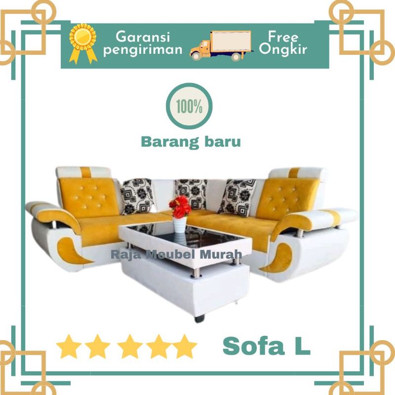 (BISA CUSTOM) SOFA L MURAH SOFA SUDUT LARIS MURAH BEKASI KARAWANG CIKAMPEK SLAWI BATANG PEMALANG BRE