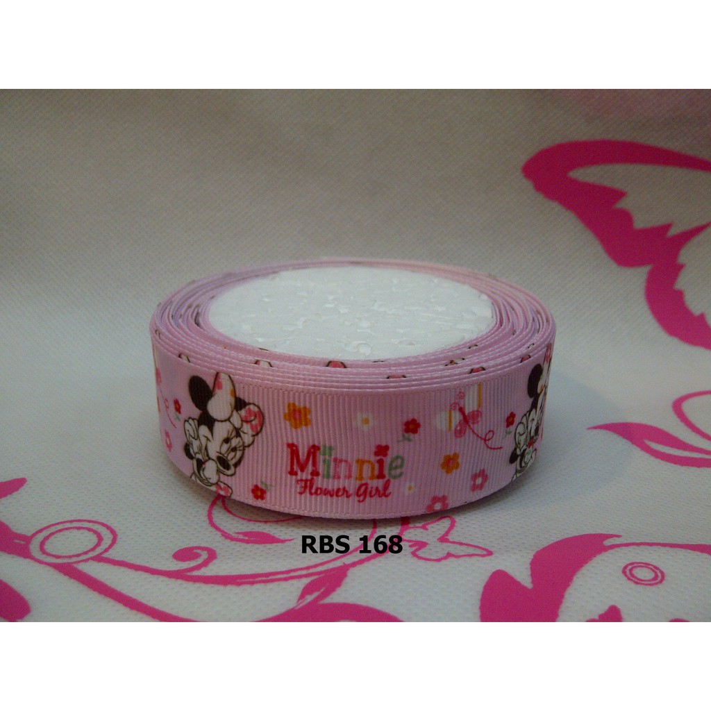 

[10 YARD] PITA GROSGRAIN MOTIF MINNIE MOUSE SALE RBS 168