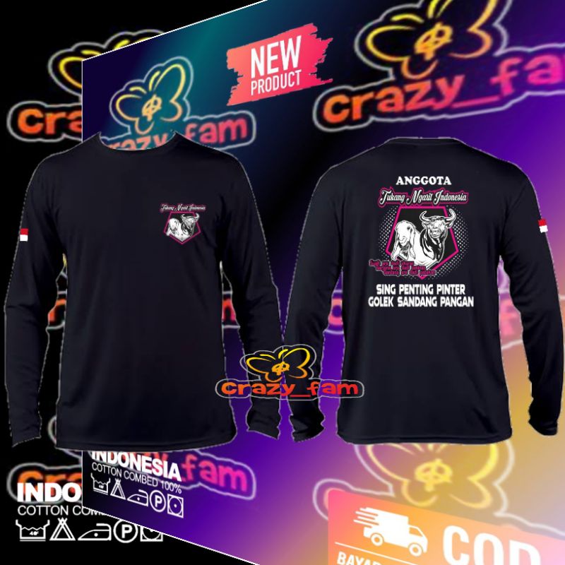 KAOS BAJU LENGAN PANJANG TUKANG NGARIT