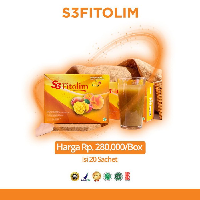 S3FITOLIM S3 FITOLIM FREE SHAKER CANTIK ISI 20 SACHET