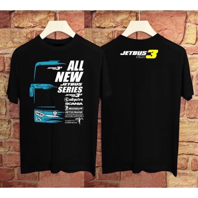 B01  KAOS JETBUS BLUE  KAOS JETBUS BIRU  DISTRO BISMANIA  JETBUS3 3 MANIA