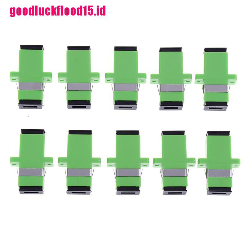 {LUCKID}10pcs sc apc simplex mode fiber optic adapter sc apc optical fiber coupler