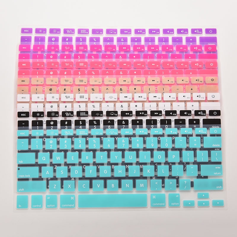 (LUCKID) Skin Cover Keyboard Bahan Silikon Untuk Macbook Air Pro 13 &quot;15&quot; 17 &quot;