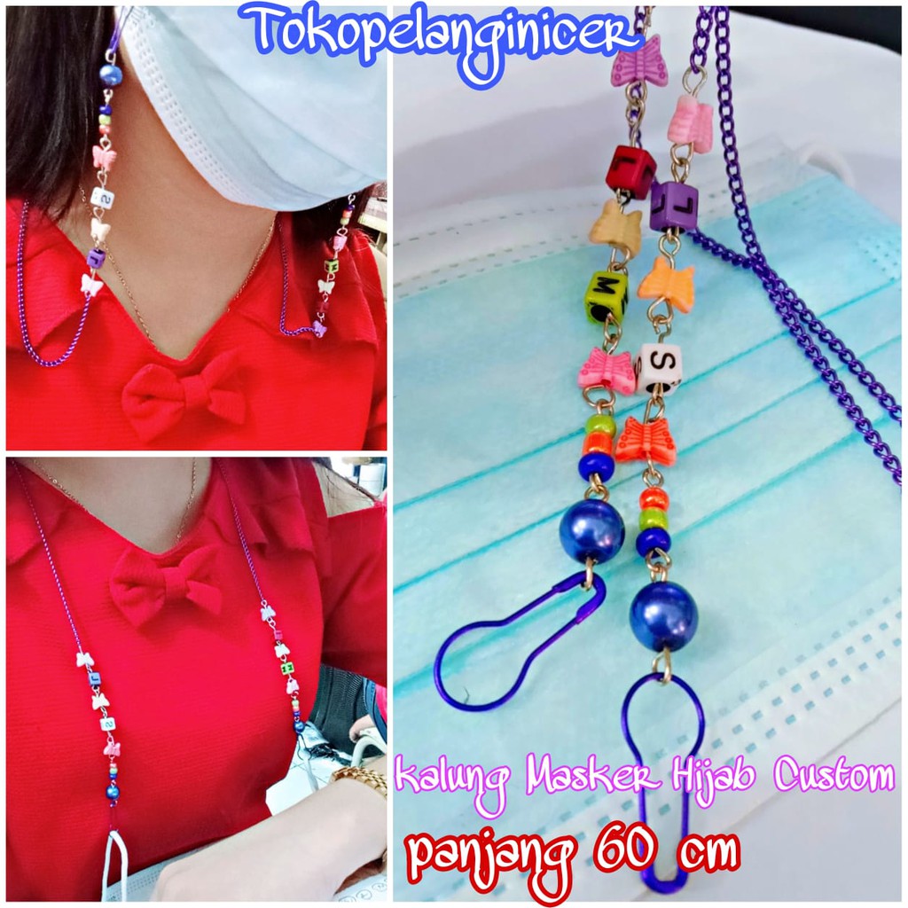 Custom Strap Mask kalung masker Korea Strap Masker/Rantai kacamata Strap Masker Mutiara