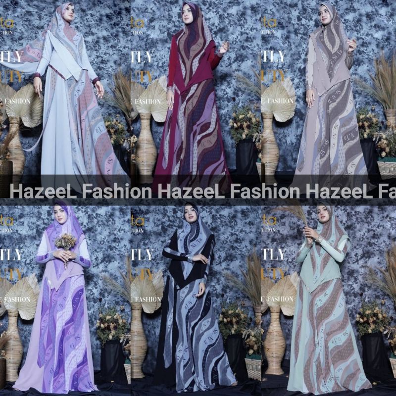 READY NEW ORIGINAL GOOD QUALITY SYARI LENNA SYARI BY SANITA HIJAB DRESS MUSLIMAH